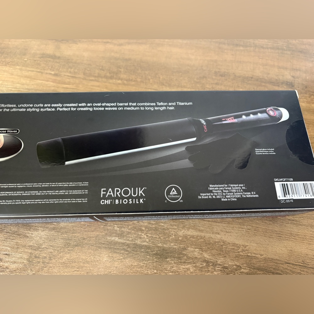 NEW IN BOX Chi Ellipse 1 1/2” Oval Barrel Hairstyling Wand - Picture 11 of 11